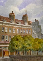 Vue de la taverne Bell, Church Row, Aldgate, City de Londres
