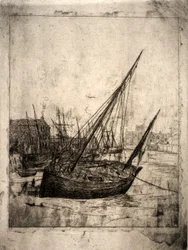 Bateaux à Peel--Isle of Man