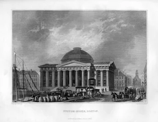 Douane, Boston, Massachusetts, 1855