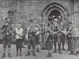 La danse des cornes, Abbots Bromley, tous les personnages