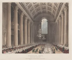 Salle égyptienne, Mansion House, 1er janvier 1809
