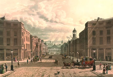 Regent Street depuis Piccadilly, vers 1822