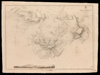 Grèce, le Pirée ou Port Drako relevé par le Commandant Thomas Graves, H.M.S. Beacon 1840