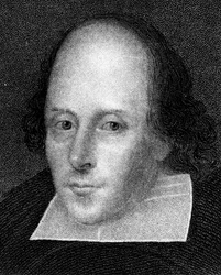 William Shakespeare, poète et dramaturge anglais