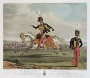 Le onzième, ou Prince Albert, Hussards, gravé par Charles Hunt