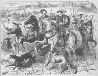 Henri VIII à la chasse royale dans la forêt d