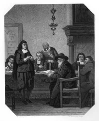 Benedict Spinoza, philosophe néerlandais du 17ème siècle, vers 1870