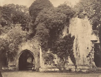 Ancienne porte, château de Raglan, Monmouthshire, 1855