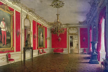 La salle de réception du palais de la Hofburg, Vienne