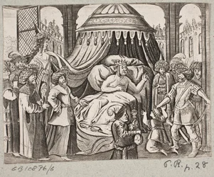 Illustration pour Adam Olearius, « Persianischer Rosenthal von einem Sinnreichen Poeten Schich Saadi […] », Schleswig 1660
