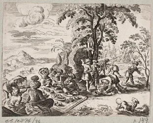 Illustration de Adam Olearius, « Persianischer Rosenthal von einem Sinnreichen Poeten Schich Saadi […] », Schleswig 1660