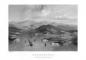 Sébastopol, une ville portuaire en Ukraine, 1893