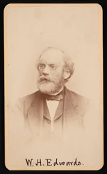 Portrait de William Henry Edwards 1822-1909, vers 1870-1880