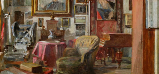 Intérieur du salon à Lusławice