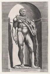 Speculum Romanae Magnificentiae : Empereur Commode en Hercule, 1582