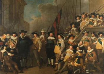 Officiers et autres gardes civiques du Ve district d