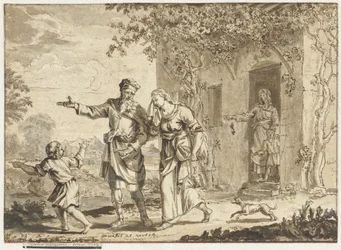 Abraham chasse Agar et Ismaël