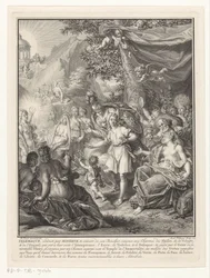 Représentation allégorique avec Télémaque et Minerve