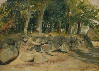 Le mur de pierre à Sottorf, 1839