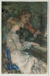Le duo (peinture sur toile)