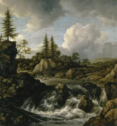 Paysage avec cascade, vers 1660