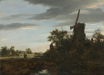 Paysage avec un moulin, 1646