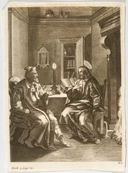 Jésus enseigne Nicodème