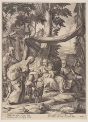 La Sainte Famille avec les saints Élisabeth, Zacharie et Jean