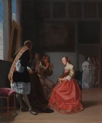 Une compagnie musicale, vers 1668