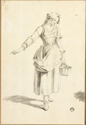 Jeune paysanne italienne