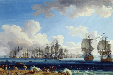 La bataille de Chesma le 5 juillet 1770