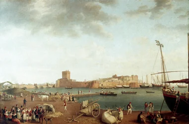 Vue du port de Tarente (Peinture)