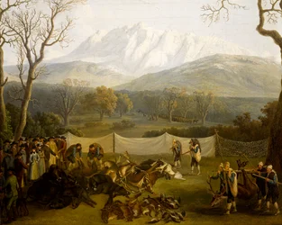 Hiver : chasse dans la réserve de Persano