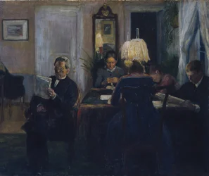 À la lumière de la lampe