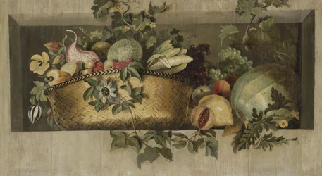 Nature morte aux guirlandes de fruits et de fleurs