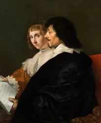 Double portrait de Constantijn Huygens (1596-1687) et de Suzanna van Baerle (1599-1637)