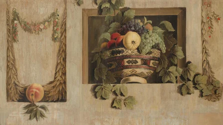 Nature morte avec guirlandes de fruits et de fleurs