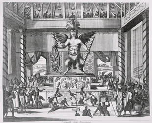 Dieu mexicain Huitzilopochtli, de 