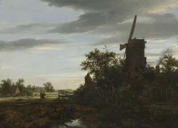 Paysage avec un Moulin à Vent
