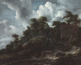 Colline boisée avec vue sur le château de Bentheim
