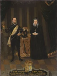 Le roi Frédéric II de Danemark et Norvège et Sophie de Mecklembourg Gustrow