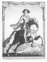 Gustave-Adolphe II, roi de Suède, à cheval, 1632