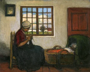 Intérieur avec berceau