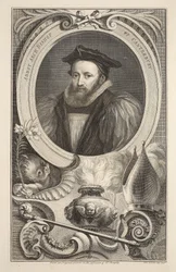 Portrait de George Abbot, archevêque de Canterbury, illustration de 