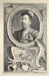 Portrait de Robert Dudley, comte de Leicester, illustration de 