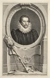 Portrait de Sir Edward Coke, Lord Chief Justice, illustration de 
