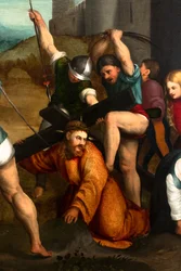 La montée au Calvaire, détail, vers 1535-1534 (huile sur toile)