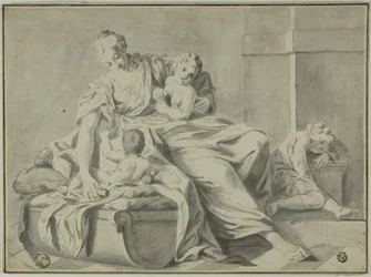 Mère et trois enfants
