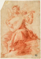 Ange jouant du luth
