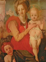 Madone et enfant avec le petit Saint Jean-Baptiste